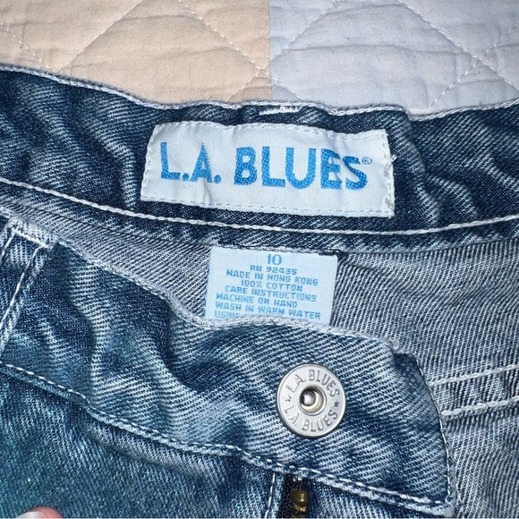 Vintage L.A. Blues Women's Studded Sparkly Blue Jeans - Picture 9 of 12